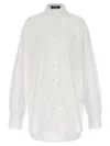 Raf Simons Mesh Insert Shirt Shirt And Blouse White