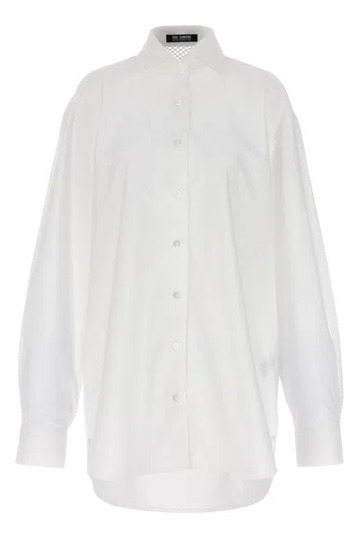 RAF SIMONS RAF SIMONS MESH INSERT SHIRT
