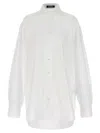 Raf Simons Mesh Insert Shirt Shirt And Blouse White In White