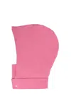Raf Simons Pink Hoodie Neckpiece Beanie In Pink