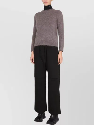Raf Simons Mohair Crewneck Sweater Ribbed Finish