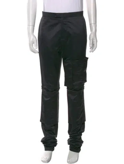 Pre-owned Raf Simons Moto Pants In Black