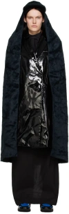 Raf Simons Naby Cape Cap In 0043 Navy