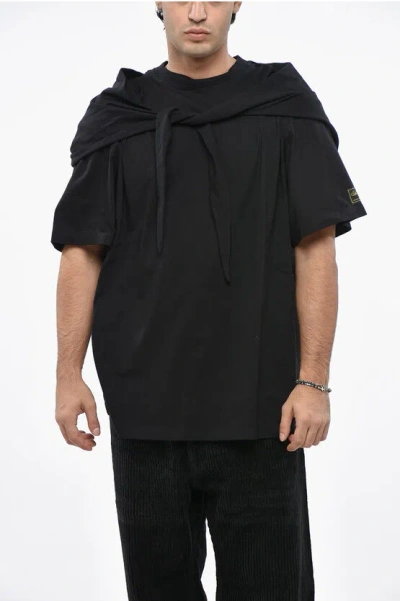 Raf Simons Oversized Fit Les Fauves T-shirt With Hood In Black