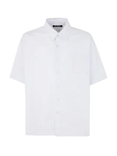 Raf Simons Oversize Cotton Short Sleeved Shirt In White
