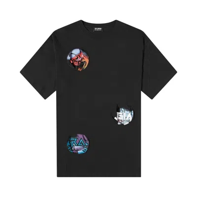 Pre-owned Raf Simons Oversized T-shirt With Printed Pocket Holes 'black' | Men's Size Xl