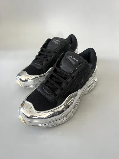 Pre-owned Raf Simons Ozweego Black Silver Metallic Shoes