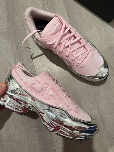 Pre-owned Raf Simons Ozweego Pink Silver Metallic Shoes