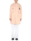 Raf Simons Photograph-print Hooded Coat In Pink