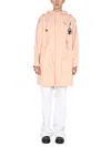 RAF SIMONS RAF SIMONS PARKA WITH LOGO PATCH