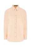 Raf Simons Piquet Shirt With Buttoned Cuffs And Pointed Collar In 0039