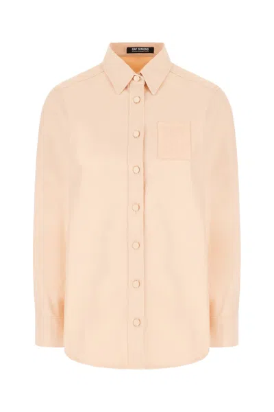 RAF SIMONS PASTEL PINK PIQUET SHIRT