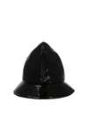 Raf Simons Patent Bucket Hat In Black