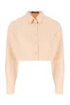 Raf Simons Denim Cropped Jacket With Raw Cut Edge In 0039