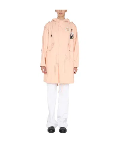 RAF SIMONS PHOTOGRAPH-PRINT HOODED COAT