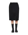Raf Simons A-line Midi Skirt In Black