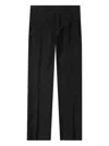 Raf Simons Pressed-crease Trousers In Black