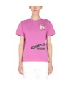 Raf Simons Printed Leisure T-shirt In Pink