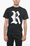 Raf Simons Printed Logo Big Fit T-shirt In Black
