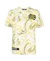 Raf Simons Yellow Green T Shirts In Black
