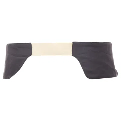 Pre-owned Raf Simons Rare  10 Corso Como Grey Cream Fabric Double Panel Canvas Utility Belt In White