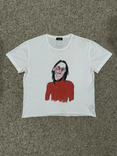 Pre-owned Raf Simons Red Boy Shirt In White