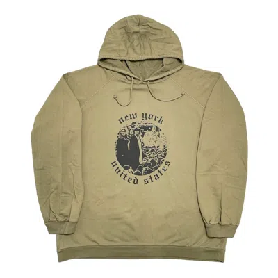 Pre-owned Raf Simons Redux Aw01 New York Hooded Sweatshirt Olive