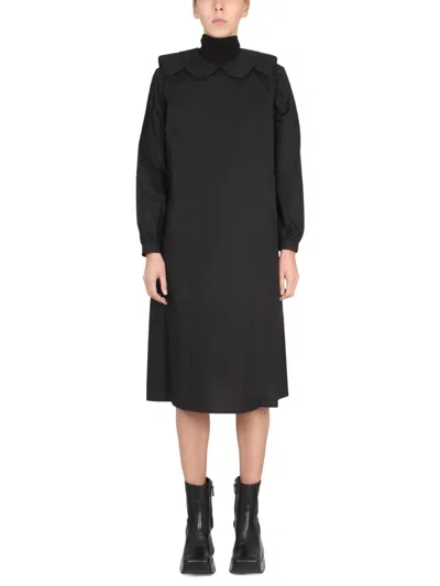 Raf Simons Relaxed Fit Shirt Dress In Black