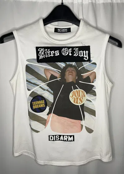 Pre-owned Raf Simons Rites Of Joy Tank Top In White