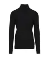Raf Simons Modal-blend Roll-neck Top In Black