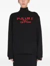 Raf Simons Crewneck Front Print Sweatshirt In Black