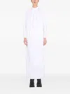 Raf Simons Ruffled Maxi Dress In White