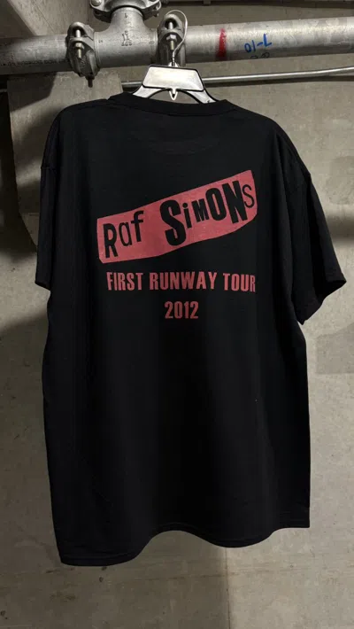 Pre-owned Raf Simons Runway Tour Tee In Black