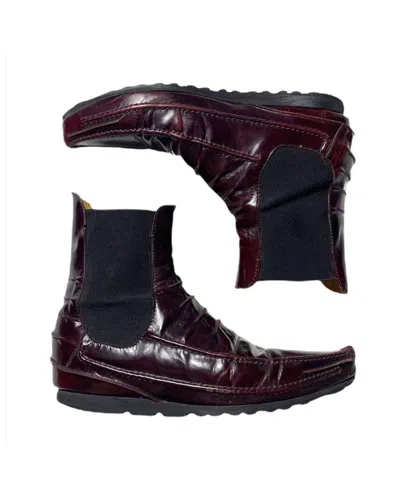 Pre-owned Raf Simons Sample 2013 Boots In Red