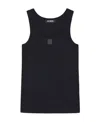 RAF SIMONS SCOOP-NECK SLEEVELESS TOP