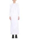 Raf Simons Mini Shirt Dress With Padded Shoulders In White