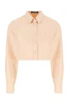 Raf Simons Denim Cropped Jacket With Raw Cut Edge In 0039