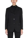 Raf Simons Single-breasted Jacket Notched Lapels In Black