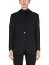 Raf Simons Single-breasted Jacket Notched Lapels In Black