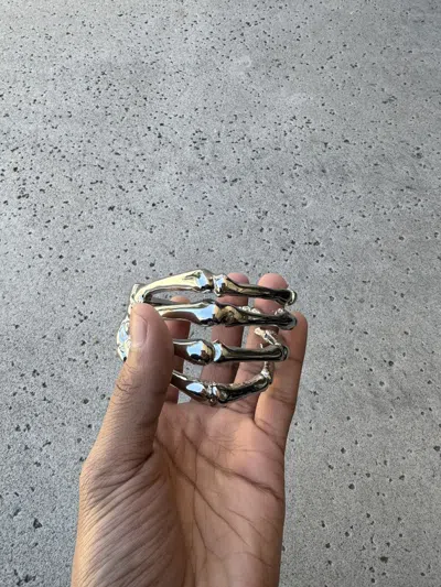 Pre-owned Raf Simons Skeleton Bracelet In Silver