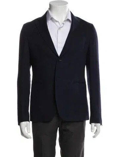 Pre-owned Raf Simons Slim-fit Blazer In Blue