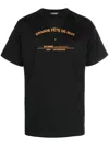 Raf Simons Slogan-print Crew-neck T-shirt In Schwarz