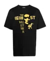 Raf Simons Slogan-print Short-sleeved T-shirt In Black
