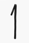 Raf Simons Solid Color Leather Tie