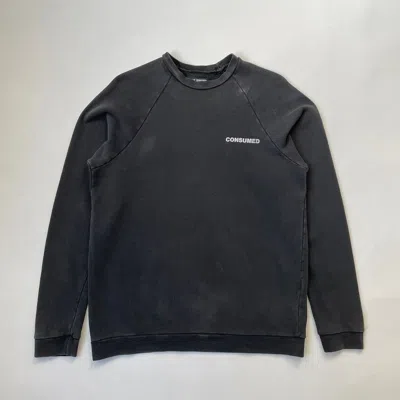Pre-owned Raf Simons S/s 03 ‘consumed' Print Sweatshirt In Black