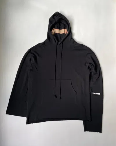 Pre-owned Raf Simons S/s 17 Oversized ‘vultures Hoodie In Black