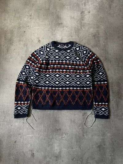 Pre-owned Raf Simons S/s 2019 Sweater Mohair Wool In Multi