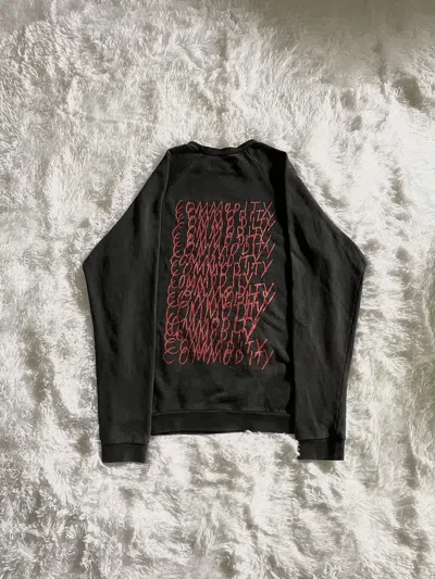 Pre-owned Raf Simons Ss03 Consumed Commodity Sweatshirt In Black
