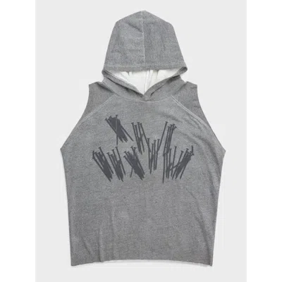 Pre-owned Raf Simons Ss03 'consumed' Nails Sleeveless Hoodie In Grey