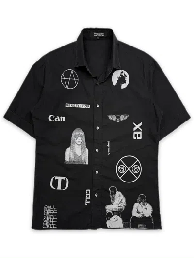 Pre-owned Raf Simons Ss03  ‘consumed' Short Sleeve Button Up Shirt In Black